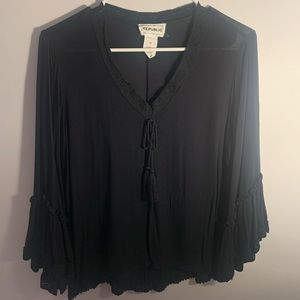 Black For The Republic Blouse